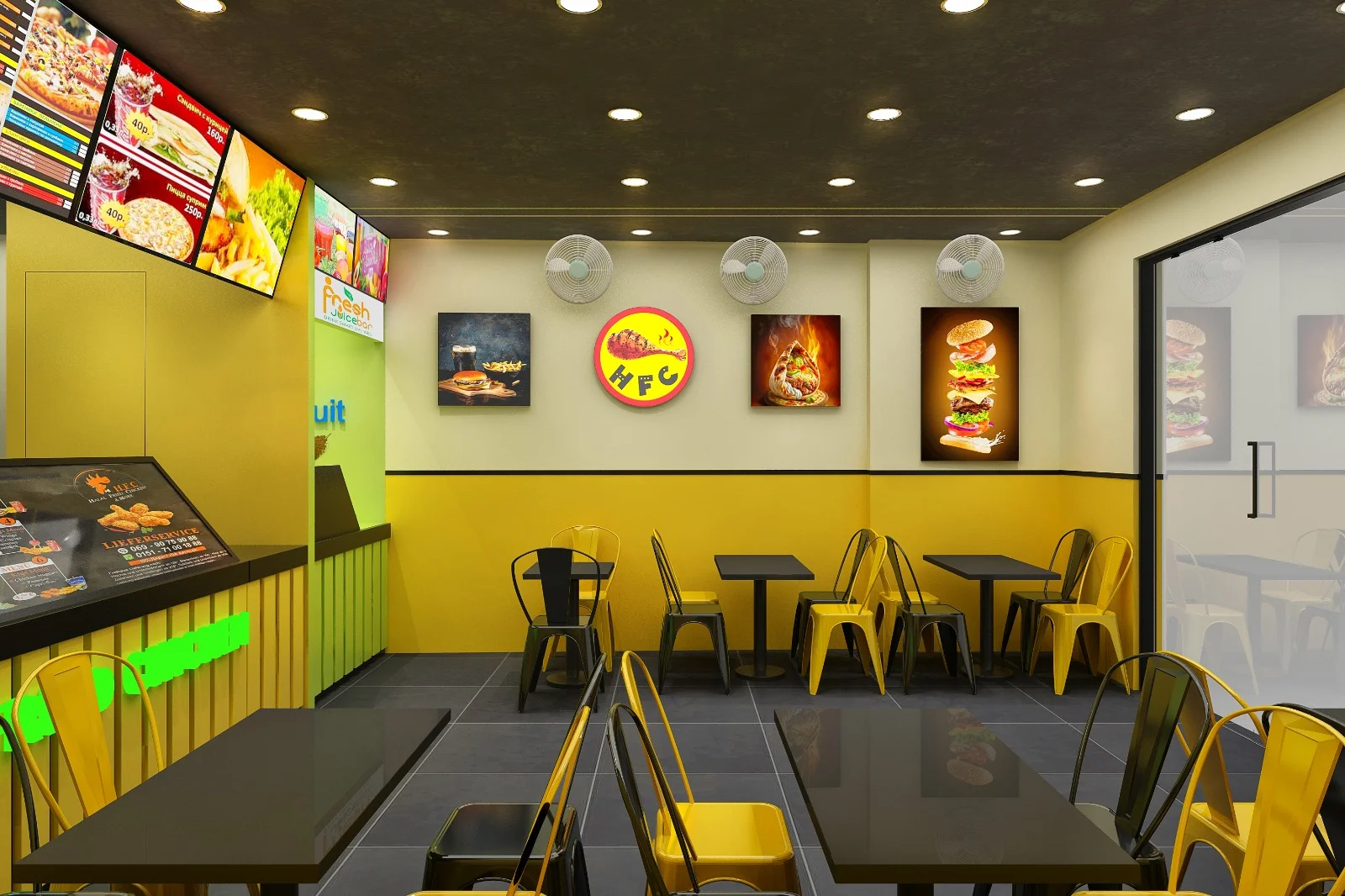 HFC Maju – Café Interiors in Kolkata